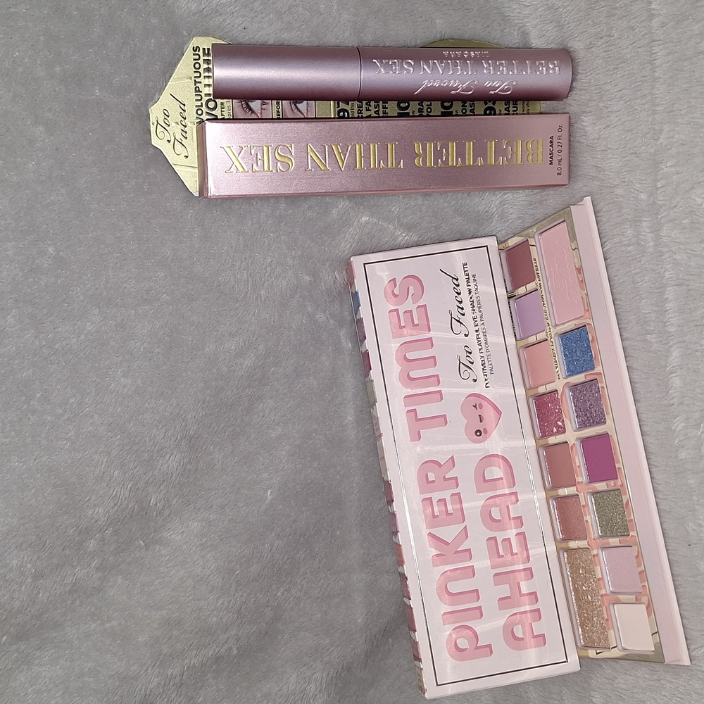 New Too Faced Pinker Times Ahead Palette and Better Than Sex Mascara duo